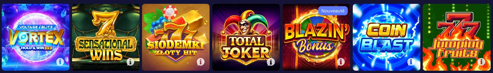 Slots exclusifs Total Casino