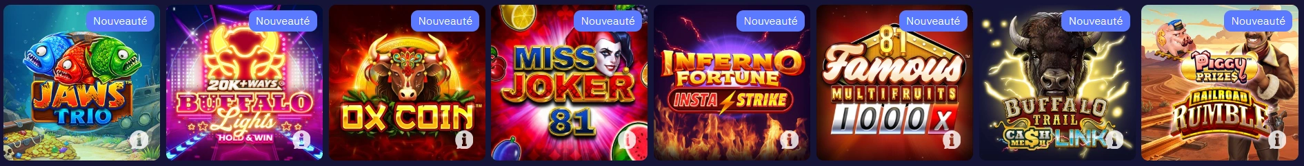 Nouveaux slots